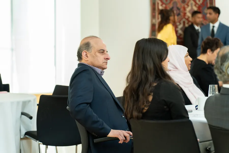Delegates at their tables during the forum