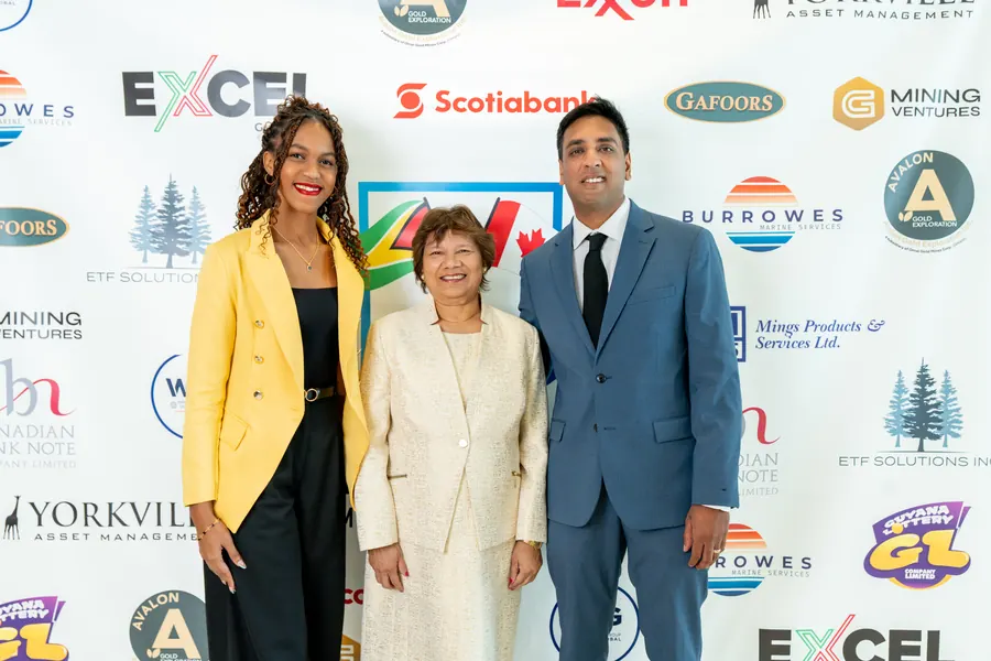 The Chamber team at the sponsor wall