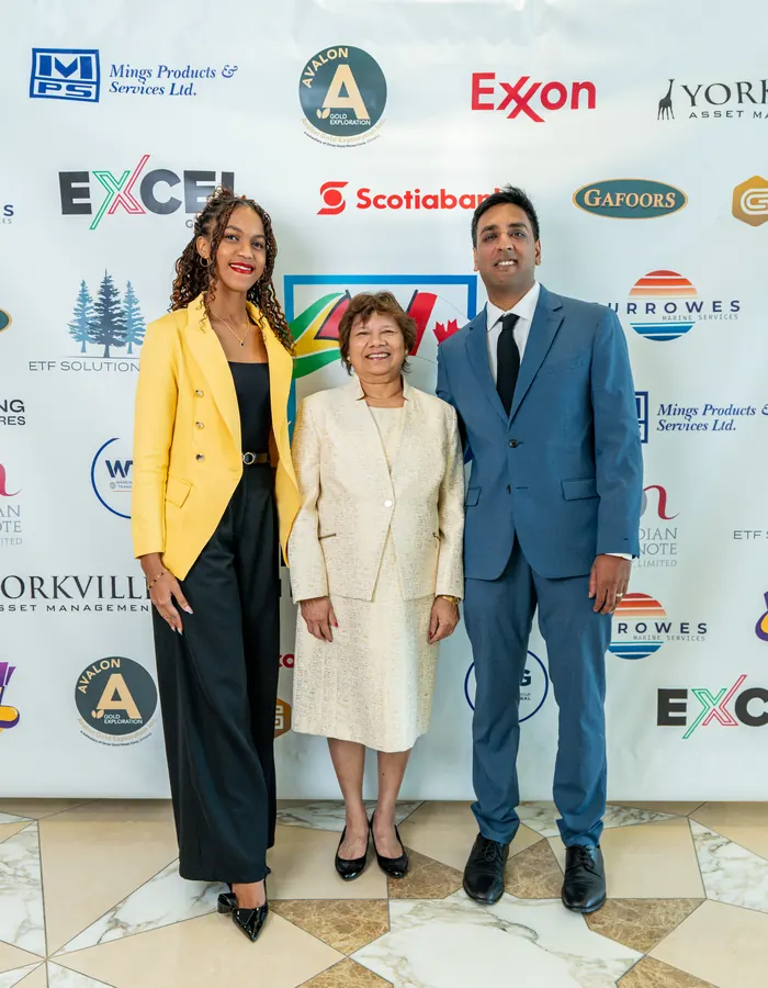 The Chamber team at the sponsor wall